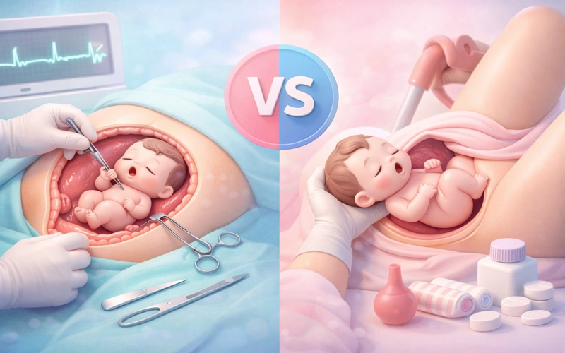 What is the Difference between C-section Delivery and Normal Delivery