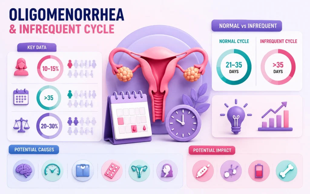 Menstrual health and infrequent cycles
